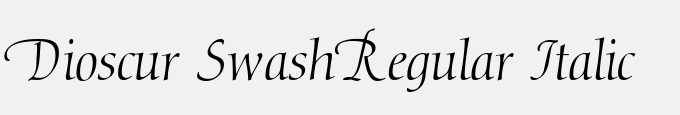 Dioscur Swash-Regular Italic